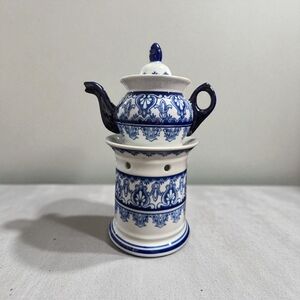Colbat Blue and White Bombay Company Teapot Set